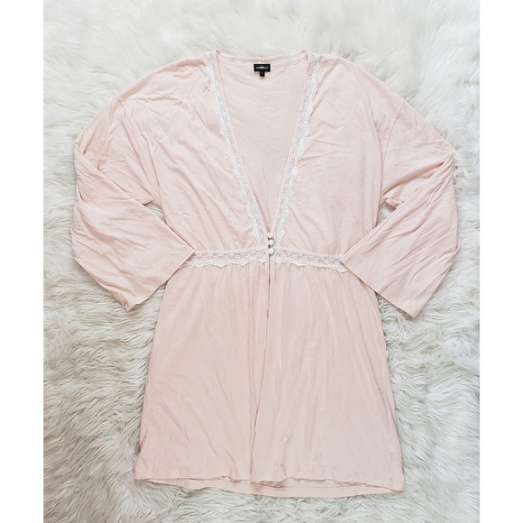 NEW Cosabella Flirty Lace Pink Robe - Picture 4 of 10